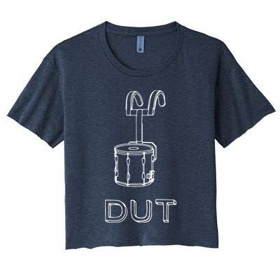 Funny Marching Band Drum Line DUT Snare Drummer Crop Top