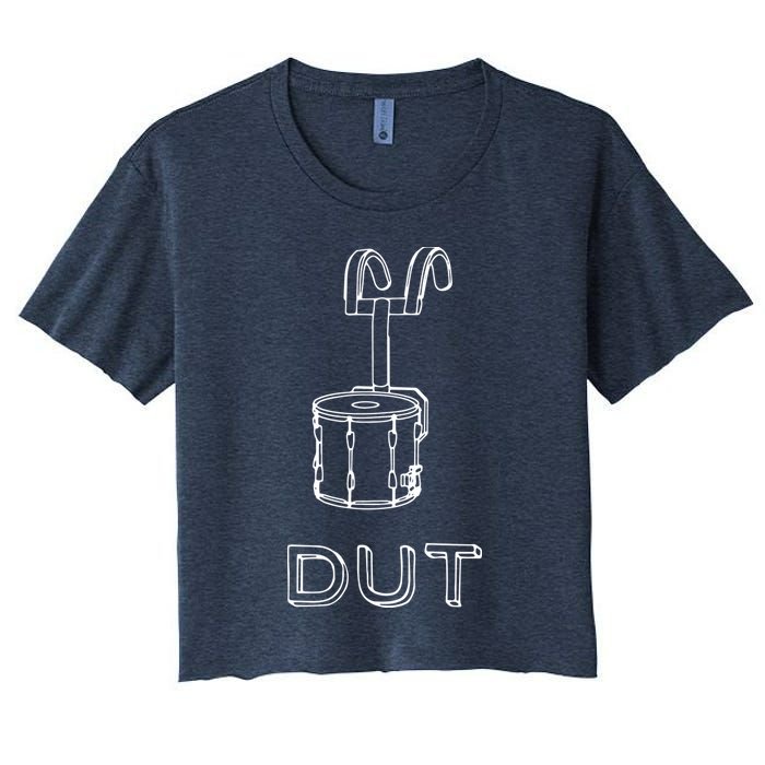 Funny Marching Band Drum Line DUT Snare Drummer Crop Top