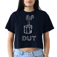 Funny Marching Band Drum Line DUT Snare Drummer Crop Top