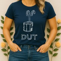 Funny Marching Band Drum Line DUT Snare Drummer Womens T-Shirt