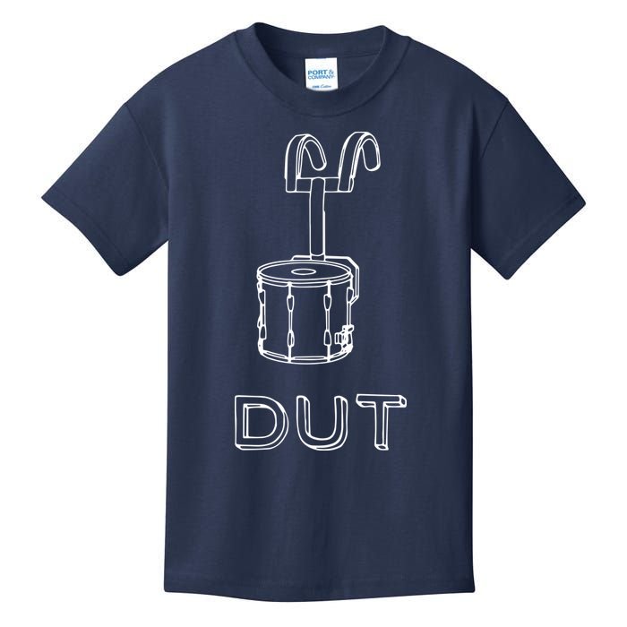 Funny Marching Band Drum Line DUT Snare Drummer Kids T-Shirt