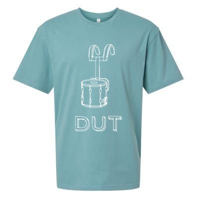 Funny Marching Band Drum Line DUT Snare Drummer Sueded Cloud Jersey T-Shirt