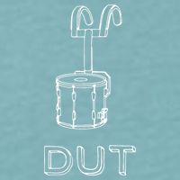 Funny Marching Band Drum Line DUT Snare Drummer Sueded Cloud Jersey T-Shirt