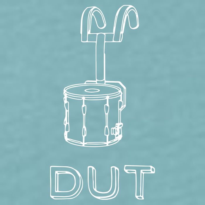 Funny Marching Band Drum Line DUT Snare Drummer Sueded Cloud Jersey T-Shirt