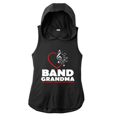 Funny Marching Band Grandma Music Lover Percussion Mom Gift Ladies PosiCharge Tri-Blend Wicking Draft Hoodie Tank