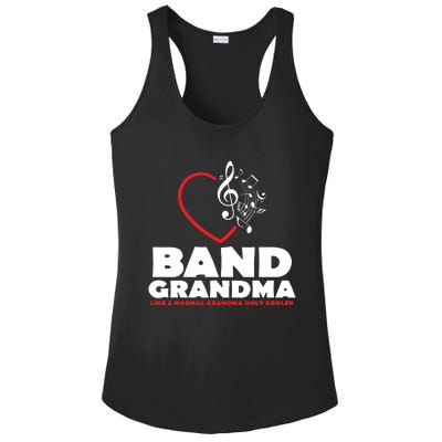 Funny Marching Band Grandma Music Lover Percussion Mom Gift Ladies PosiCharge Competitor Racerback Tank