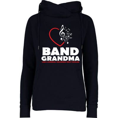 Funny Marching Band Grandma Music Lover Percussion Mom Gift Womens Funnel Neck Pullover Hood