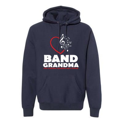 Funny Marching Band Grandma Music Lover Percussion Mom Gift Premium Hoodie