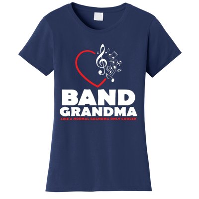 Funny Marching Band Grandma Music Lover Percussion Mom Gift Women's T-Shirt