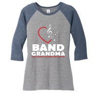 Funny Marching Band Grandma Music Lover Percussion Mom Gift Women's Tri-Blend 3/4-Sleeve Raglan Shirt