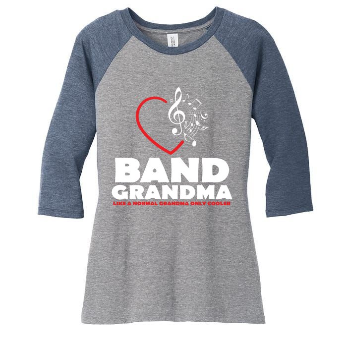 Funny Marching Band Grandma Music Lover Percussion Mom Gift Women's Tri-Blend 3/4-Sleeve Raglan Shirt