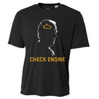 Funny Meme Biden Check Engine Light Anti Biden Cooling Performance Crew T-Shirt