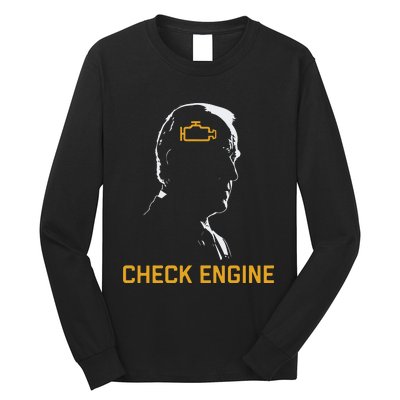 Funny Meme Biden Check Engine Light Anti Biden Long Sleeve Shirt