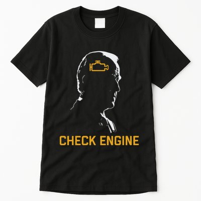 Funny Meme Biden Check Engine Light Anti Biden Tall T-Shirt