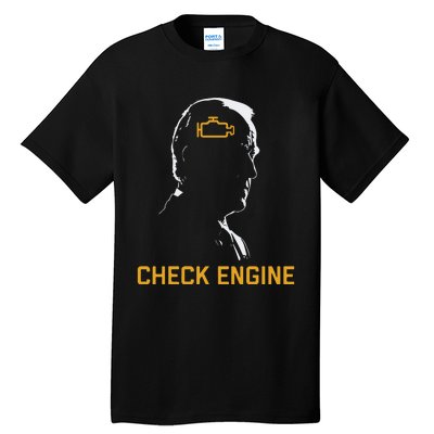 Funny Meme Biden Check Engine Light Anti Biden Tall T-Shirt