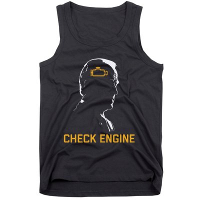 Funny Meme Biden Check Engine Light Anti Biden Tank Top