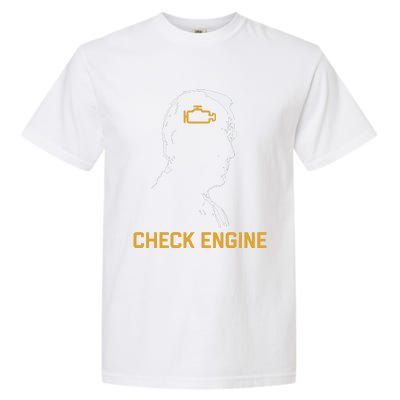 Funny Meme Biden Check Engine Light Anti Biden Garment-Dyed Heavyweight T-Shirt