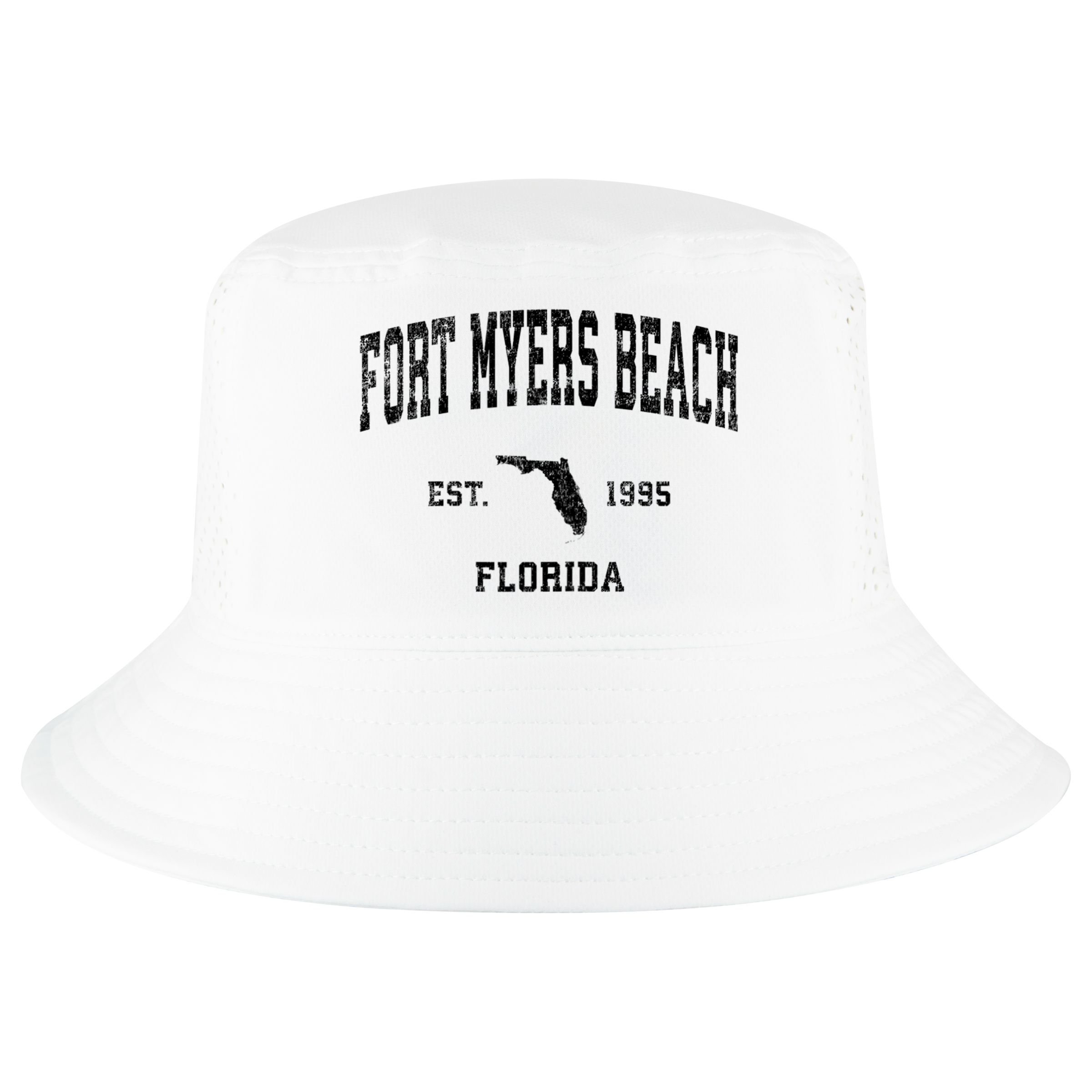 Fort Myers Beach Florida Fl Vintage Established Sports Design Cool Comfort Performance Bucket Hat