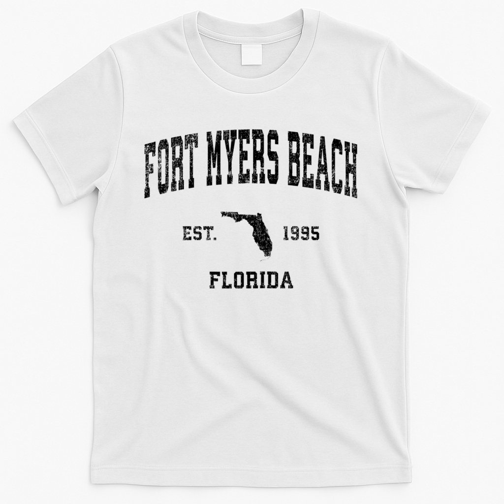 Fort Myers Beach Florida Fl Vintage Established Sports Design T-Shirt