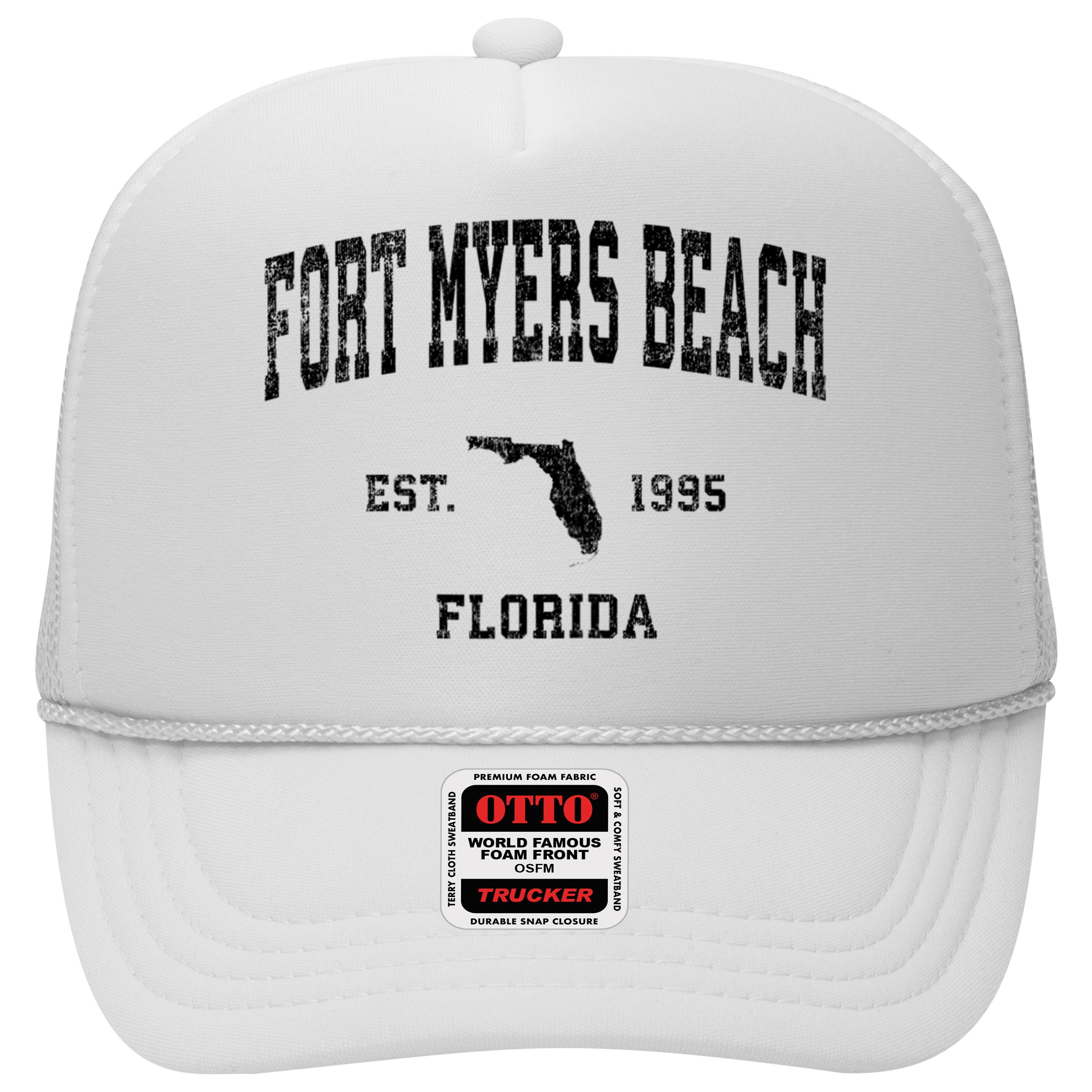 Fort Myers Beach Florida Fl Vintage Established Sports Design Hat