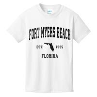 Fort Myers Beach Florida Fl Vintage Established Sports Design Kids T-Shirt