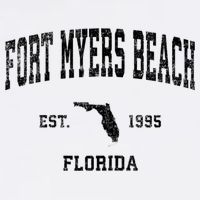 Fort Myers Beach Florida Fl Vintage Established Sports Design Kids T-Shirt