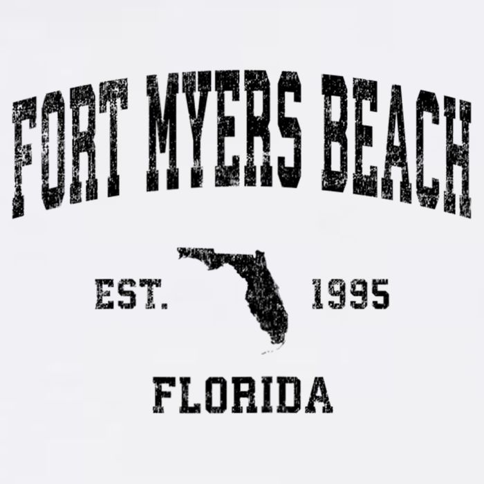 Fort Myers Beach Florida Fl Vintage Established Sports Design Kids T-Shirt