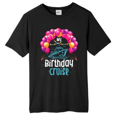 Festive My Birthday Cruise Ship Party Anniversary Tall Fusion ChromaSoft Performance T-Shirt