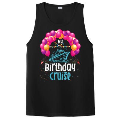 Festive My Birthday Cruise Ship Party Anniversary PosiCharge Competitor Tank