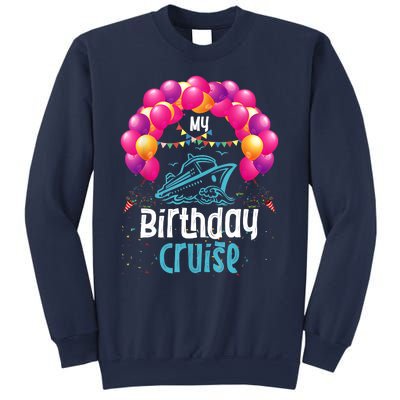 Festive My Birthday Cruise Ship Party Anniversary Sweatshirt