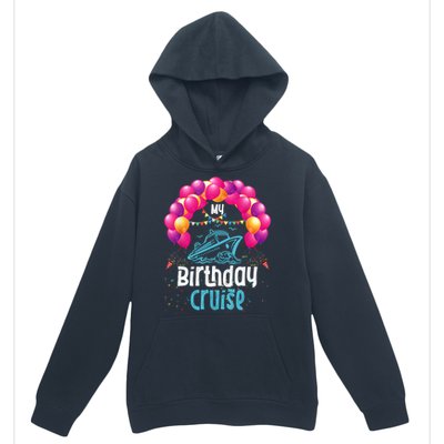 Festive My Birthday Cruise Ship Party Anniversary Urban Pullover Hoodie