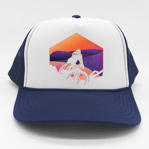 Funny Mountain Biking Art Mtb Mountain Biker Great Gift Trucker Hat