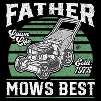 Father Mows Best Funny Lawn Mower Mowing Fathers Day Gift 16 in Basic Backpack