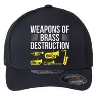 Funny Marching Band Trumpet Player Trombone Brass Band Music Flexfit Unipanel Trucker Cap