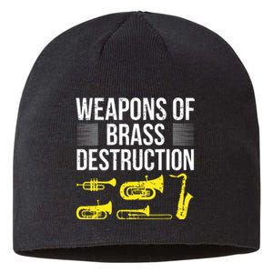 Funny Marching Band Trumpet Player Trombone Brass Band Music Sustainable Beanie