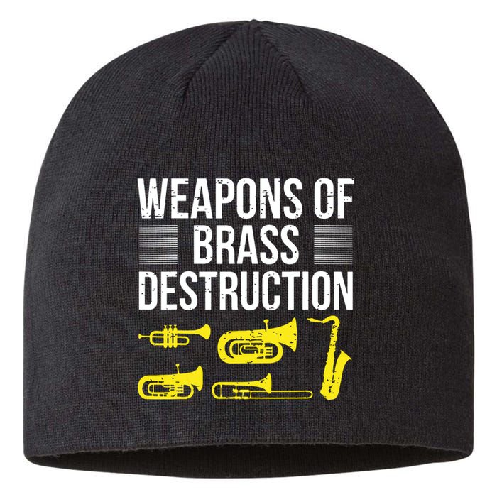 Funny Marching Band Trumpet Player Trombone Brass Band Music Sustainable Beanie