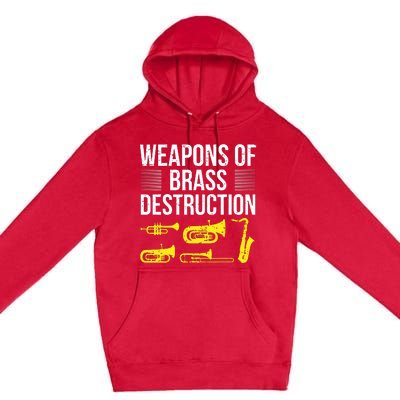 Funny Marching Band Trumpet Player Trombone Brass Band Music Premium Pullover Hoodie