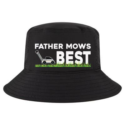 Father Mows Best Gift Fathers Day Lawn Funny Gag Grass Cool Comfort Performance Bucket Hat