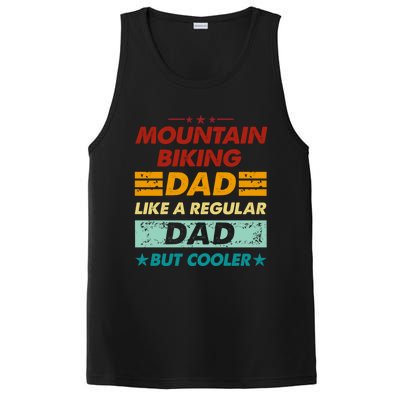 Funny Mountain Biking Dad Like A Regular Dad But Cooler Gift PosiCharge Competitor Tank