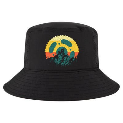 Funny Mountain Bike Art For Men Women Vintage Cycling Gear Cool Comfort Performance Bucket Hat