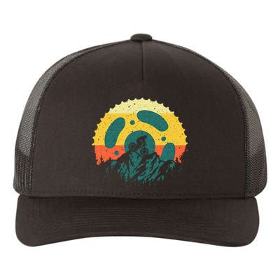 Funny Mountain Bike Art For Men Women Vintage Cycling Gear Yupoong Adult 5-Panel Trucker Hat