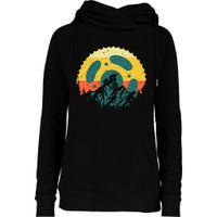 Funny Mountain Bike Art For Men Women Vintage Cycling Gear Womens Funnel Neck Pullover Hood