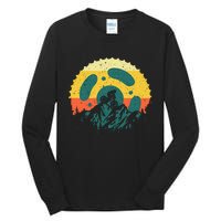 Funny Mountain Bike Art For Men Women Vintage Cycling Gear Tall Long Sleeve T-Shirt