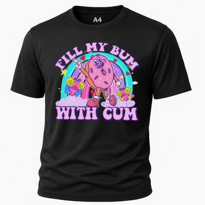 Fill My Bum With Cum Funny Donut Embarrassing Adult Humor Performance Shirt