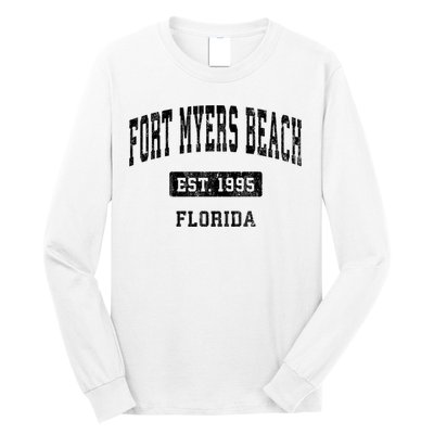 Fort Myers Beach Florida Fl Vintage Established Sports Design Long Sleeve Shirt