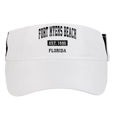 Fort Myers Beach Florida Fl Vintage Established Sports Design Adult Drive Performance Visor