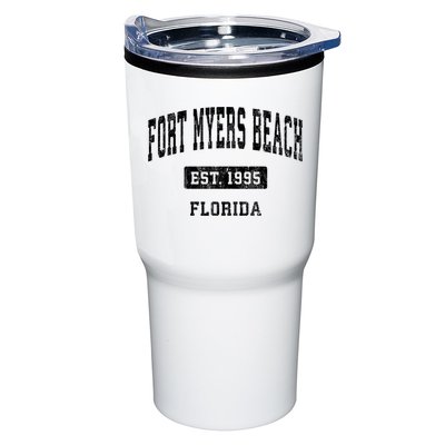 Fort Myers Beach Florida Fl Vintage Established Sports Design Tumbler
