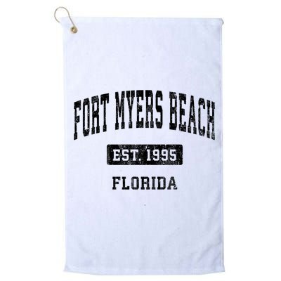 Fort Myers Beach Florida Fl Vintage Established Sports Design Golf Towel