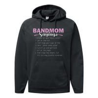 Funny Marching Band Music Fan Mom Music School Team Performance Fleece Hoodie