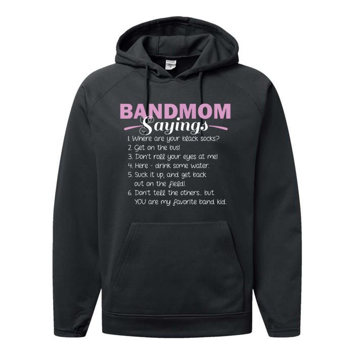 Funny Marching Band Music Fan Mom Music School Team Performance Fleece Hoodie